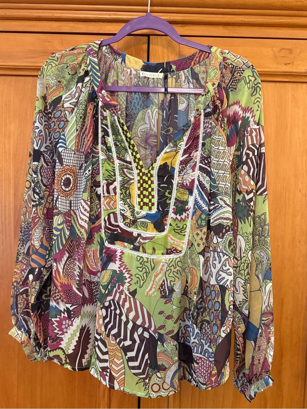 Anthropologie Kas New York Top Blouse M